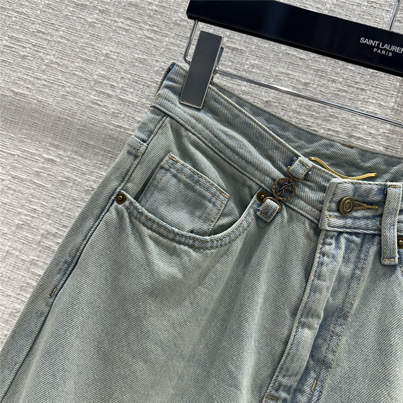 Y51 rolled hem jeans replica clothes