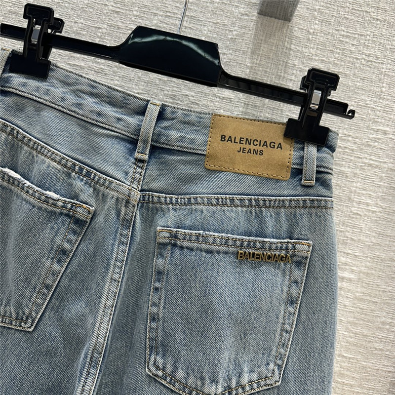 Ba1en*iaga straight wide leg jeans replica designer clothes