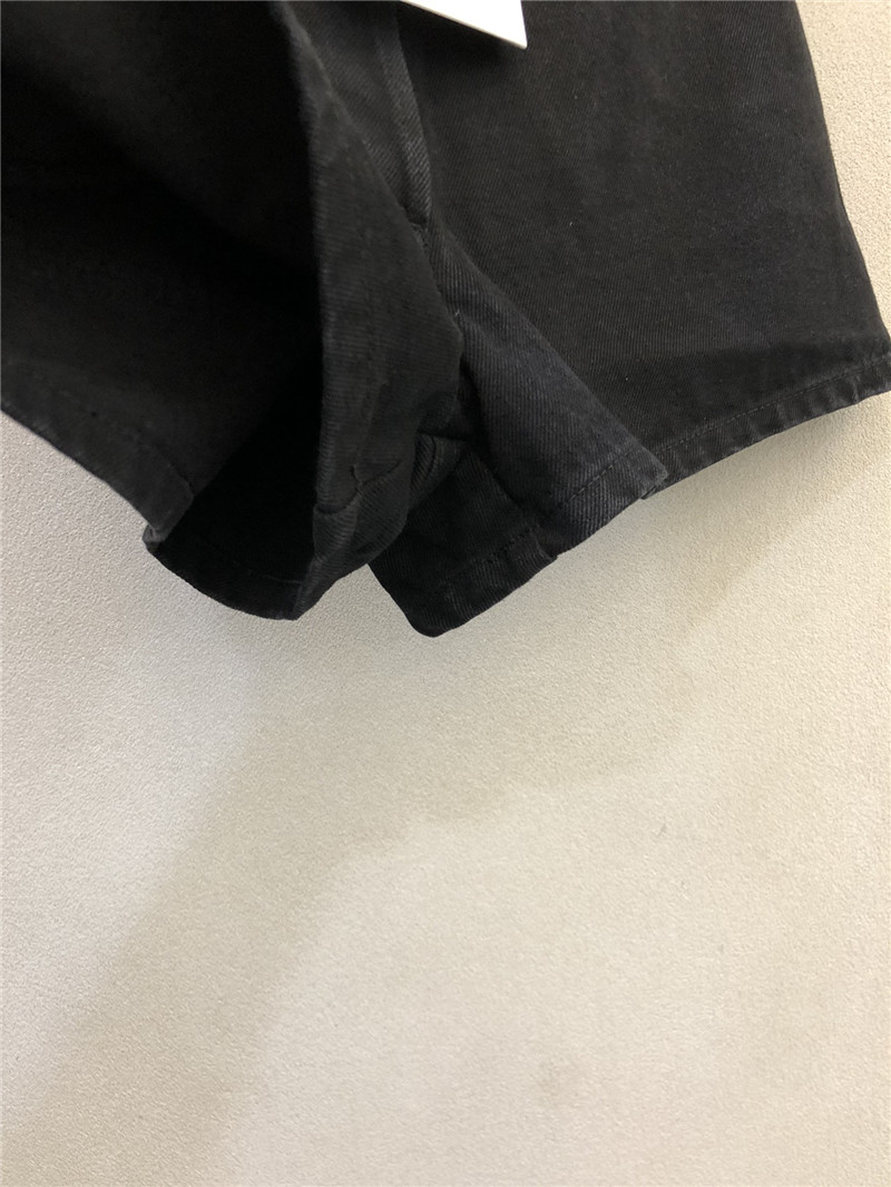 Ch**el high waist denim shorts cheap designer replica clothes