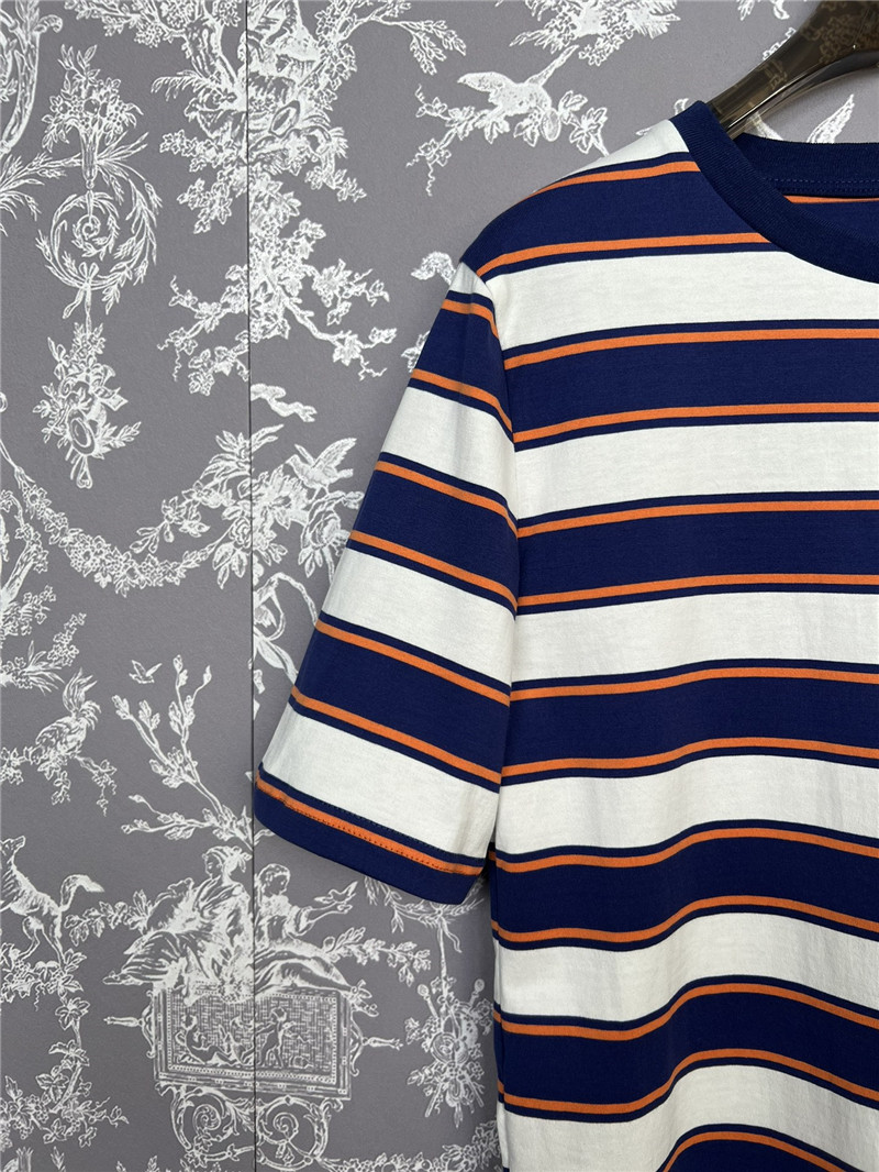 M1um1u new striped short-sleeved t-shirt replica clothing sites