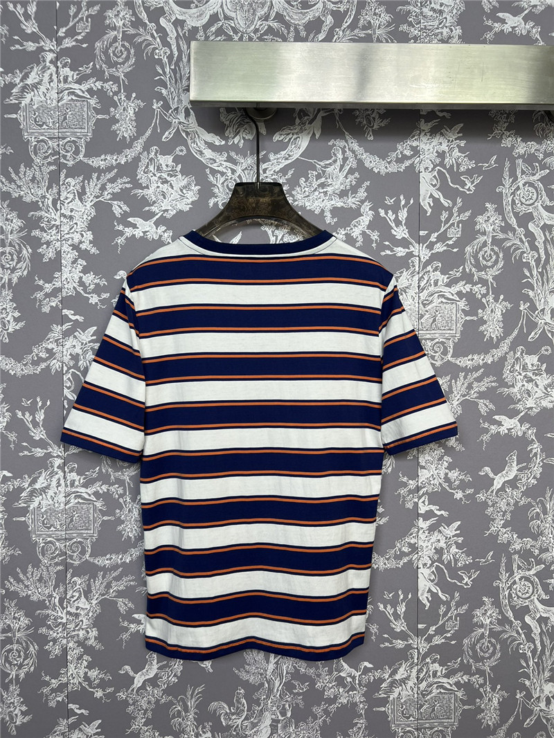 M1um1u new striped short-sleeved t-shirt replica clothing sites