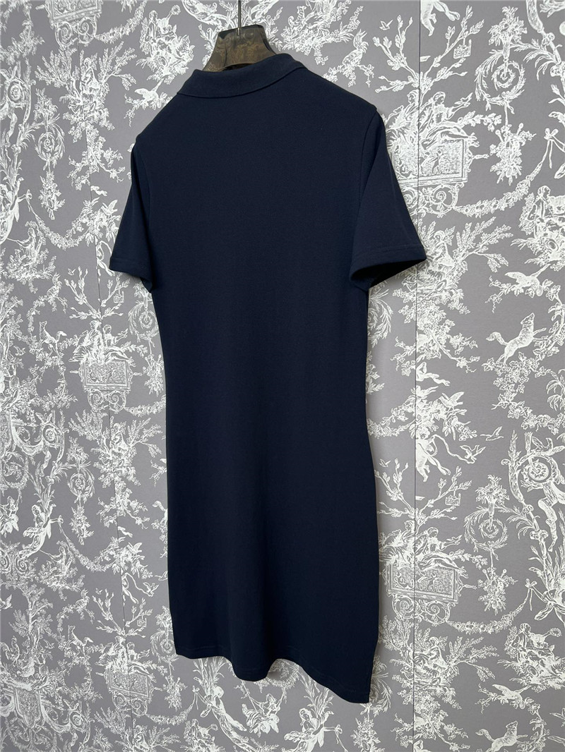 Pra*a new polo collar dress replicas clothes