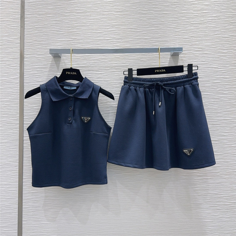 Pra*a hot girl wind collar suit replica designer clothing websites