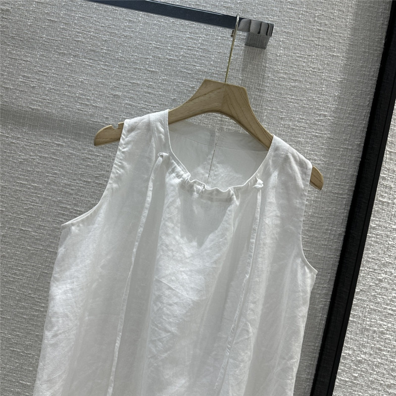 The R0w smocked crew neck vest top cheap replica designer clothes