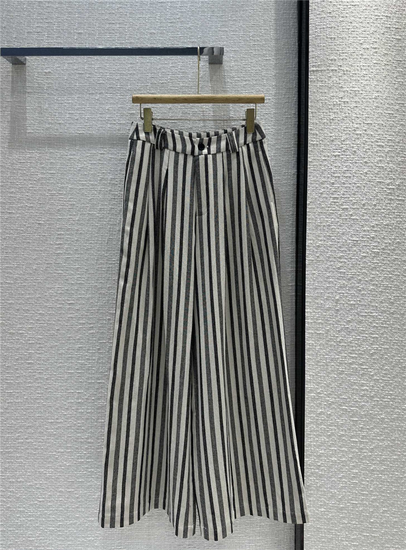 L0r0 P1ana pleated wide-leg straight trousers replica clothing