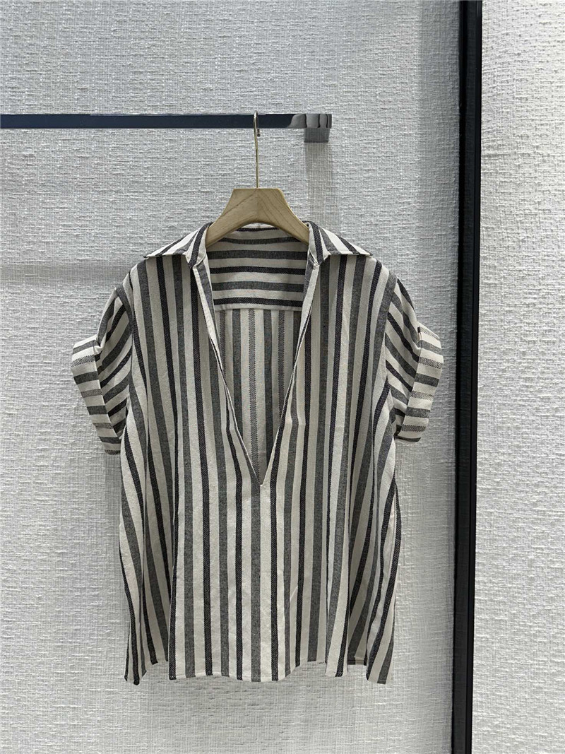 L0r0 P1ana curled short sleeve shirt replica clothing sites