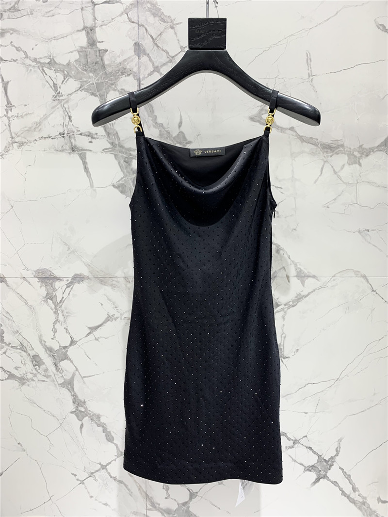 versace satin hot D1am0nd suspender dress replica clothing