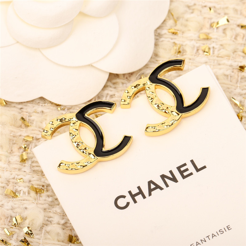 Ch**el double c earrings