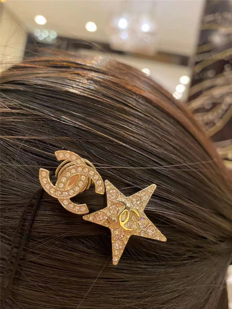 Ch**el double c five-pointed star hairpin