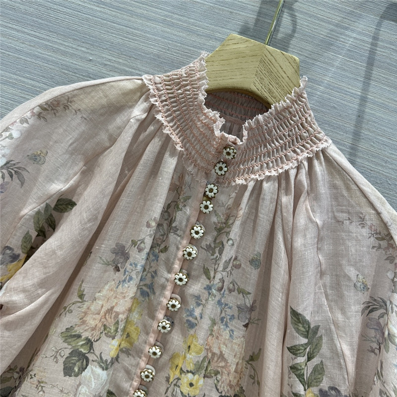 zimm high quality silk and linen shirt replica d&g clothing