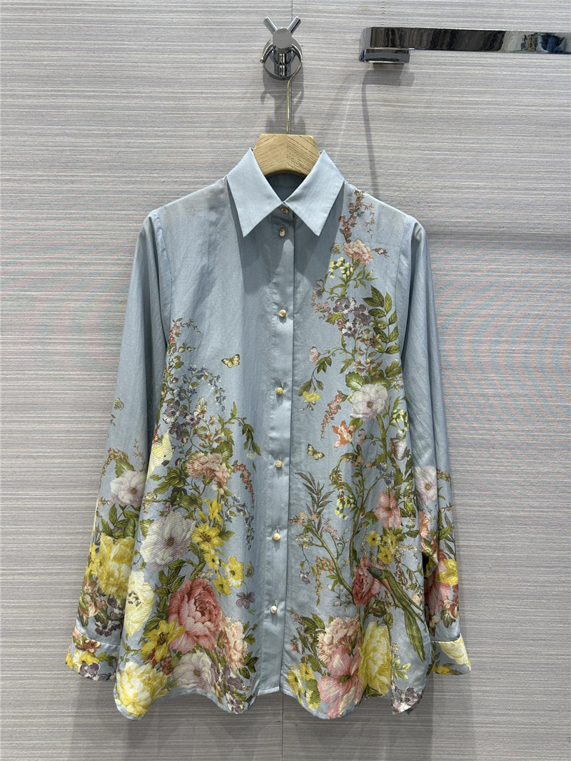 zimm mulberry cotton printed shirt replica clothing