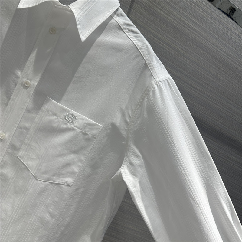 Ce1i*e jacquard white striped large shirt replica d&g clothing
