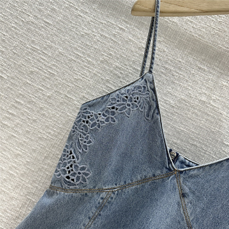 Chloé denim suspender maxi dress replica clothing sites