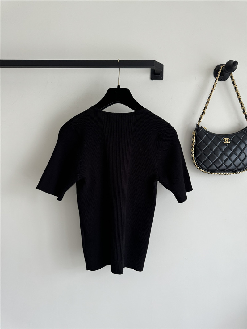 Ch**el lace up short sleeve replica clothing sites