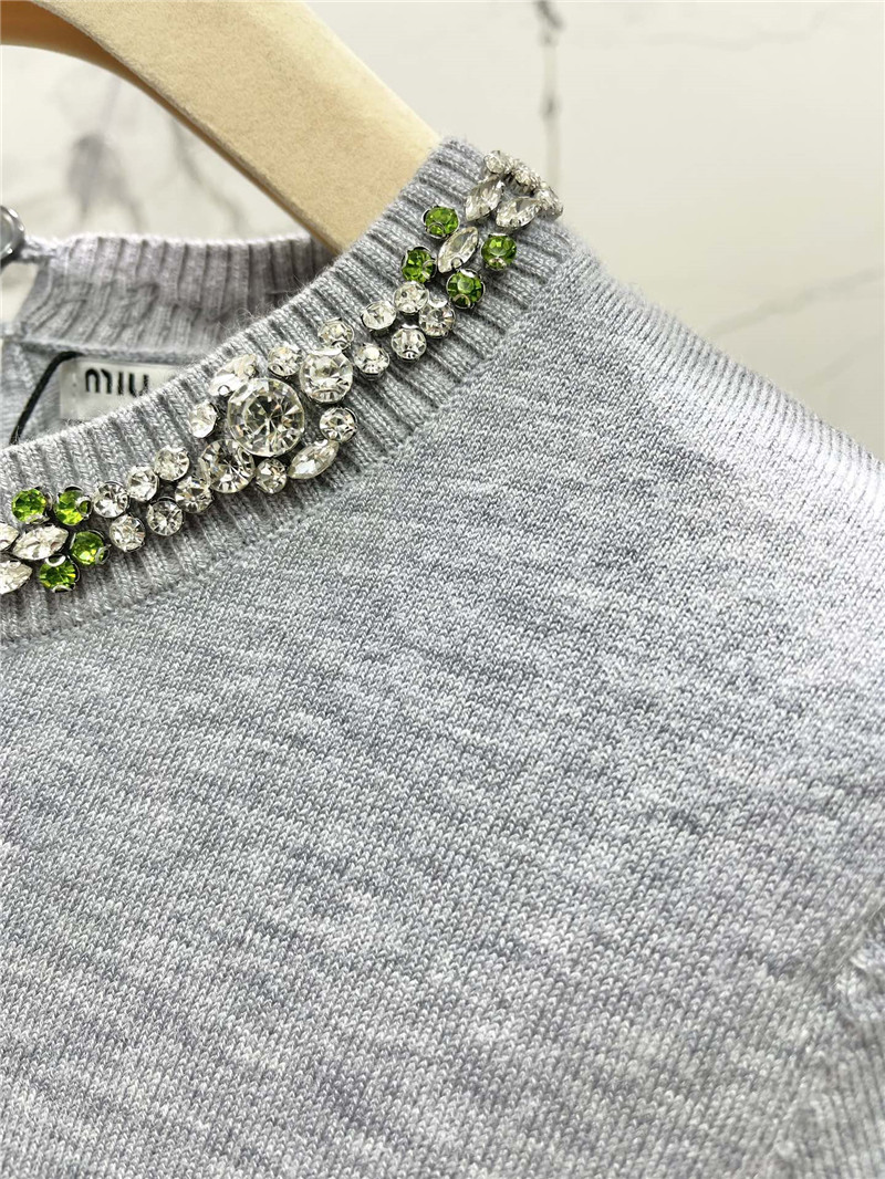 Miu Miu Sequin-embellished Short-sleeve Top