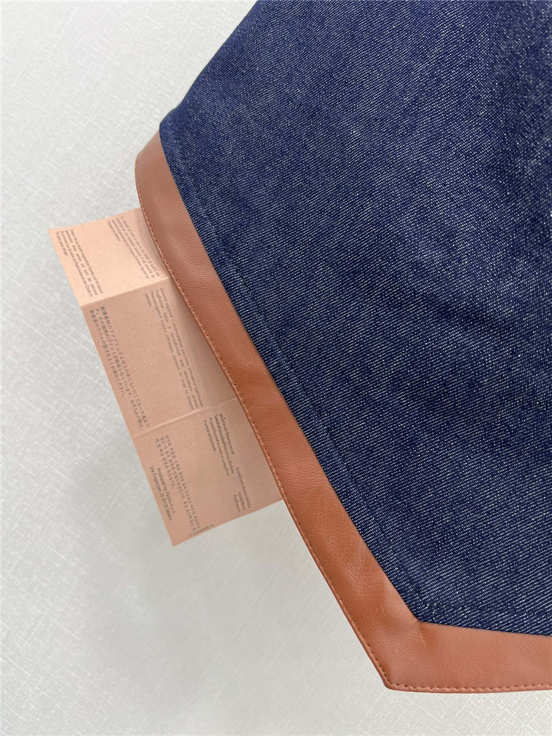 M1um1u patchwork leather bandeau replica clothing sites