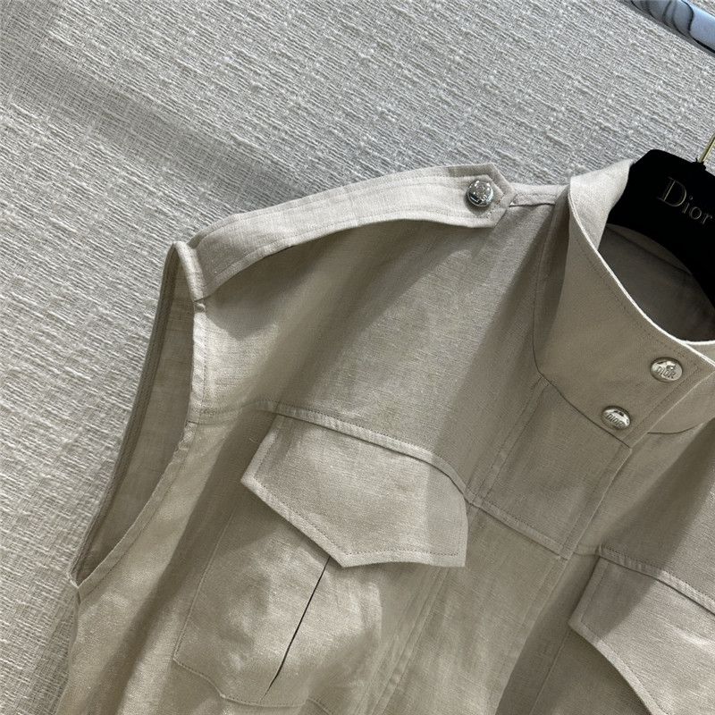 D10r work style stand collar vest jacket replica d&g clothing