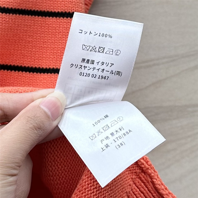 D10r logo sleeveless knit top in orange