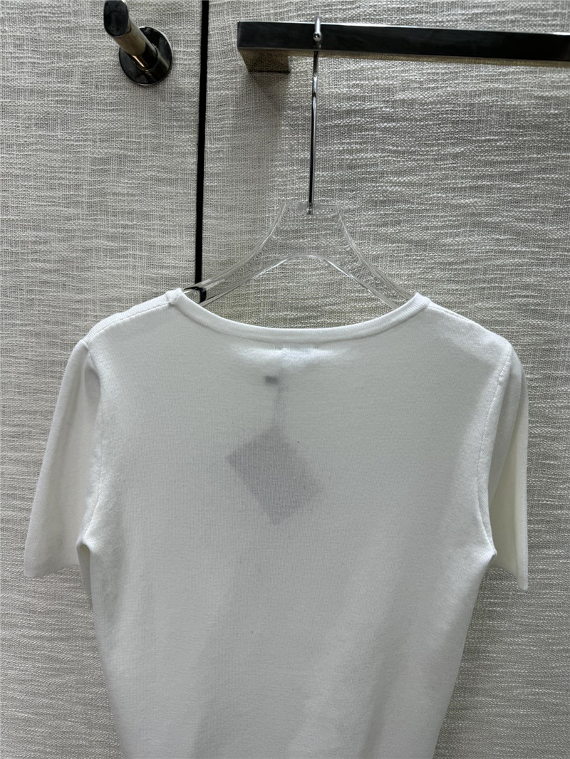 M1um1u knitted short-sleeved replica clothing