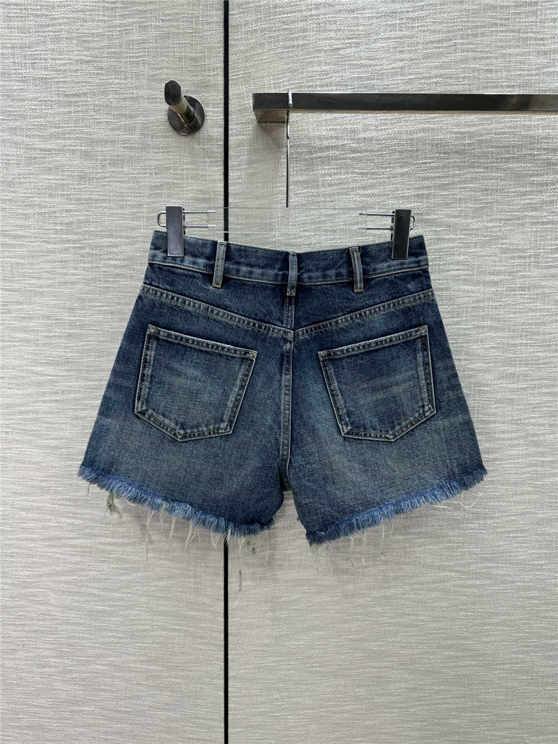 Ce1i*e high waist denim shorts replica clothing sites