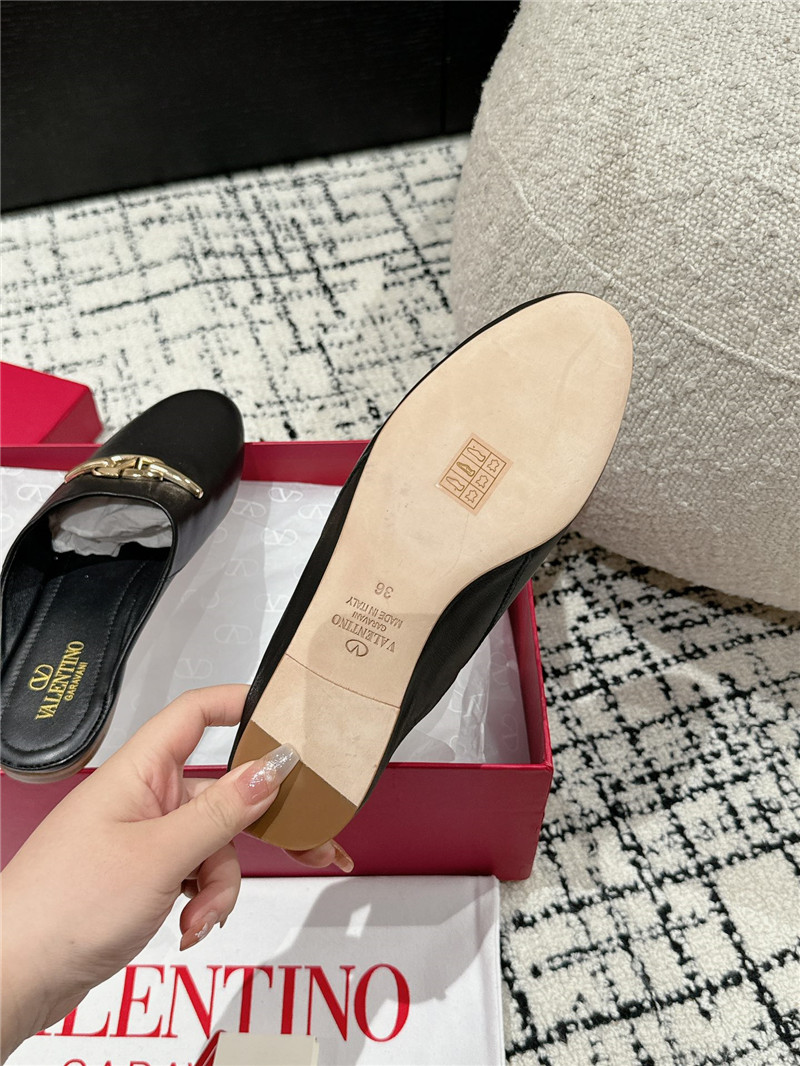 Va1e*ntin0 garavani vlogo signature leather mules