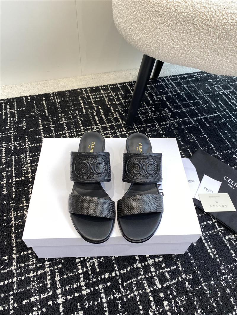 Ce1i*e appoline lambskin black mule