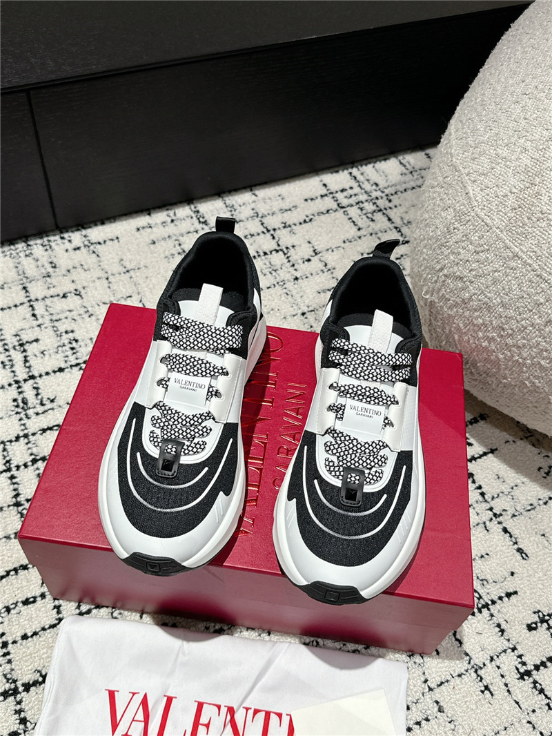 Va1e*ntin0 platform black white sneakers women