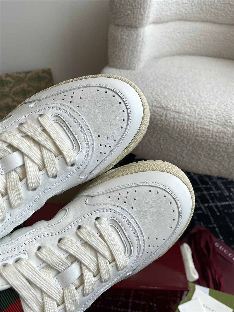 Gvc*1 white lace-up sneakers for ladies