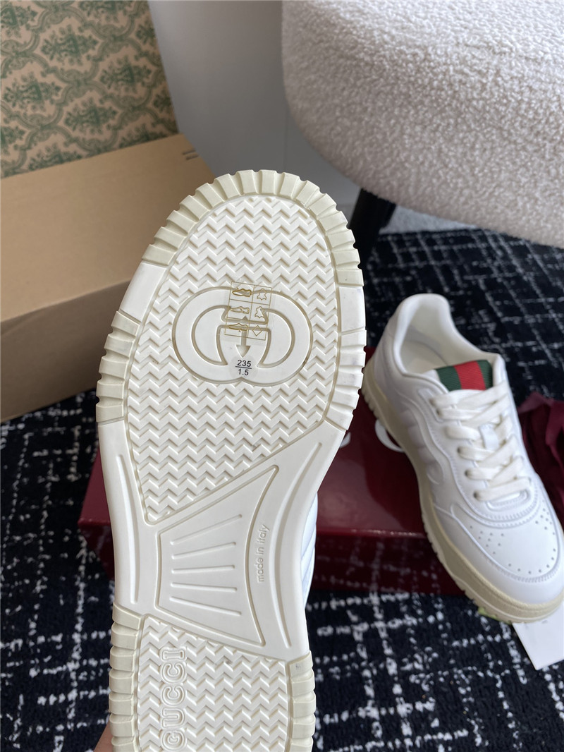 Gvc*1 white lace-up sneakers for ladies