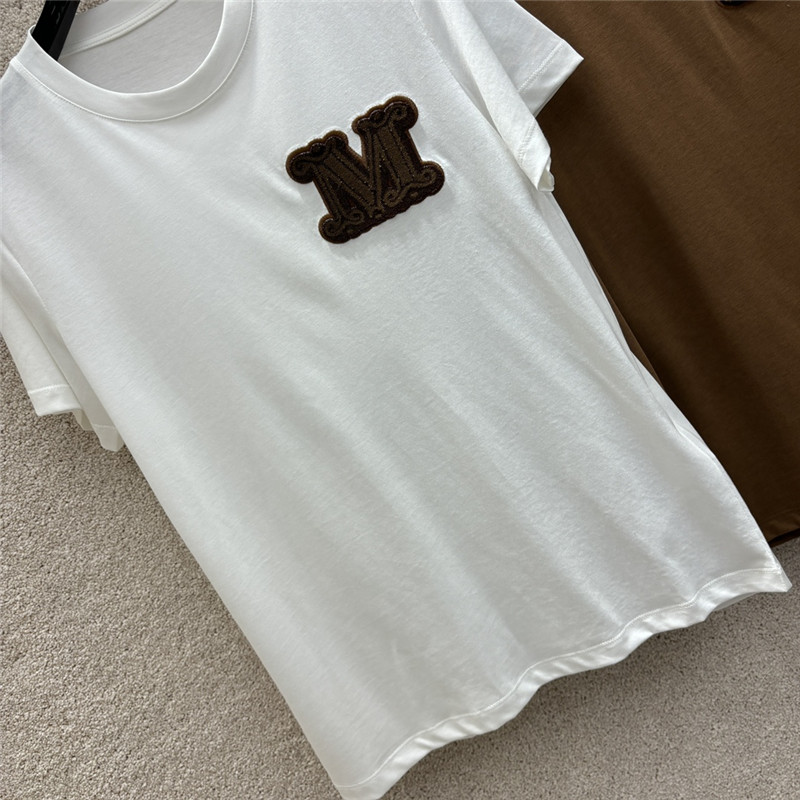Vanitoo M letter short sleeve T-shirt replica designer clothes
