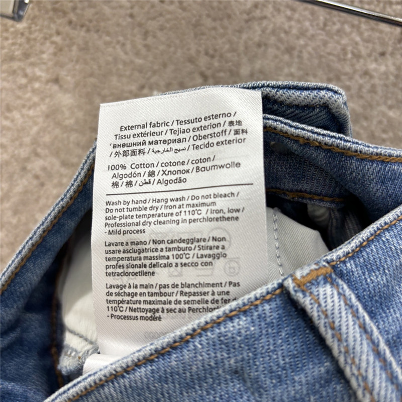 Va1e*ntin0 double v pocket denim skirt replica designer clothes