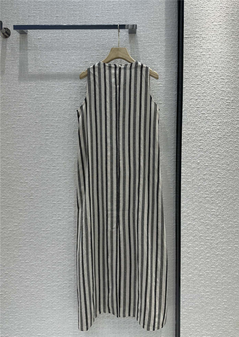 The R0w round neck striped vest dress replica d&g clothing