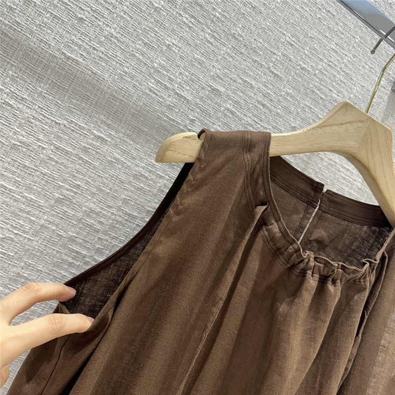The R0w round neck striped vest dress replica d&g clothing