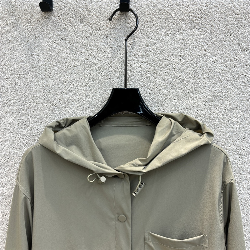 Pra*a hooded trench shirt replica d&g clothing