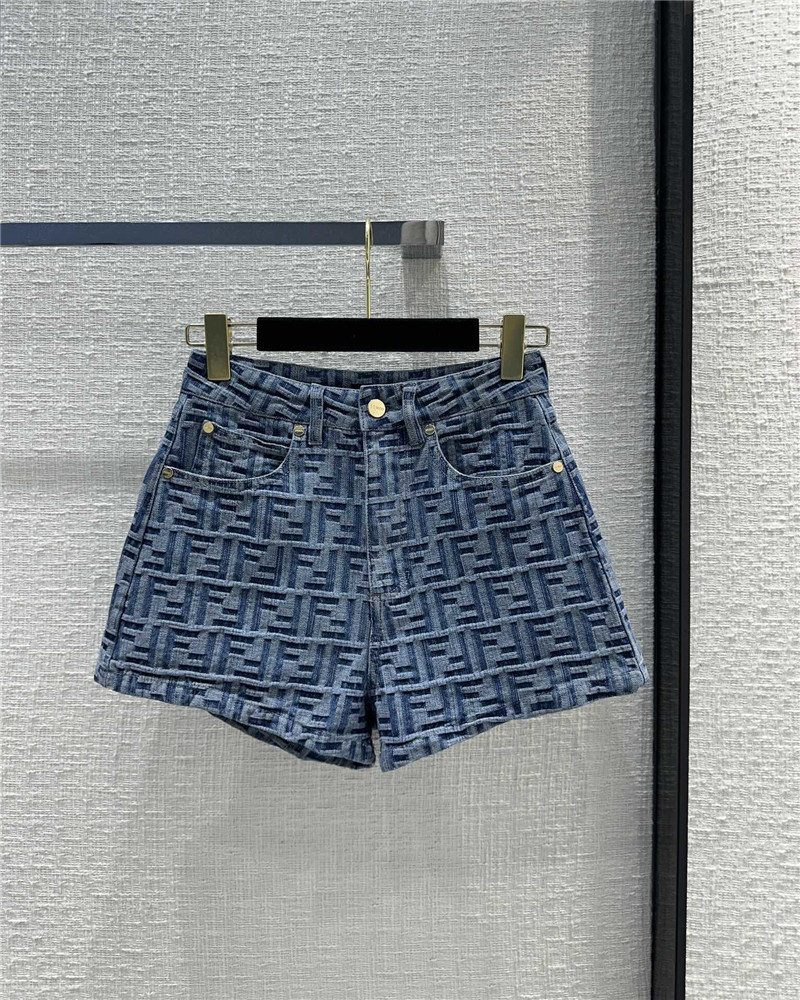 F**di denim shorts replica d&g clothing