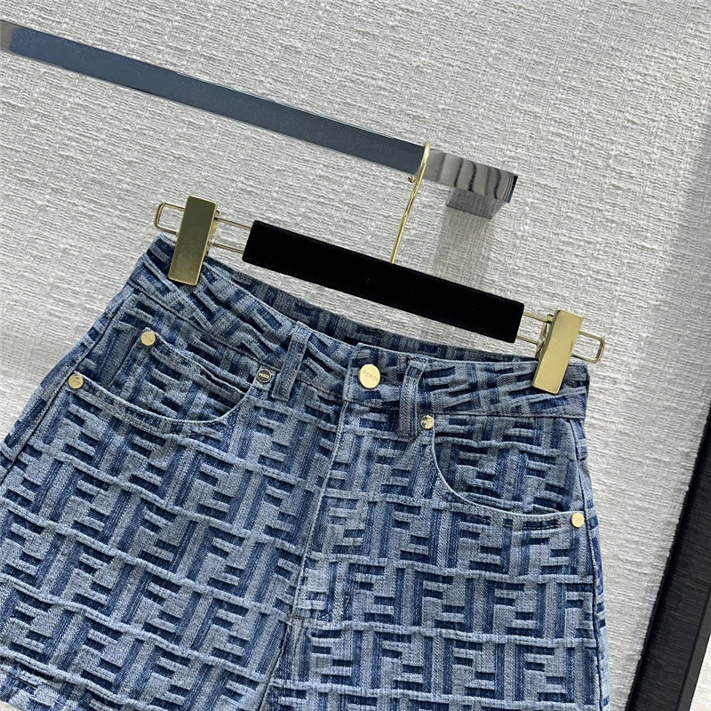 F**di denim shorts replica d&g clothing