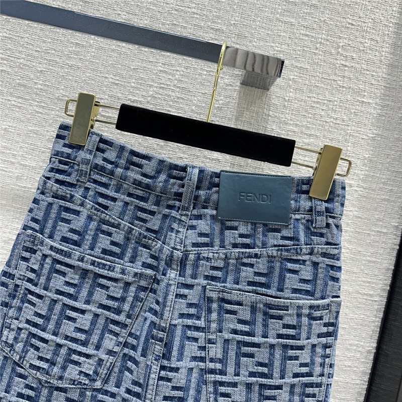 F**di denim skirt cheap replica designer clothes