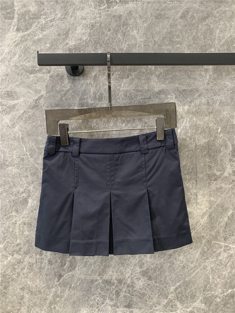 M1um1u pleated loose short mini skirt replica d&g clothing