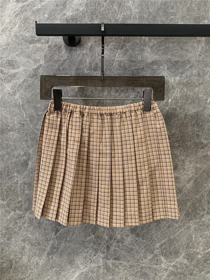 M1um1u plaid pleated skirt replica d&g clothing