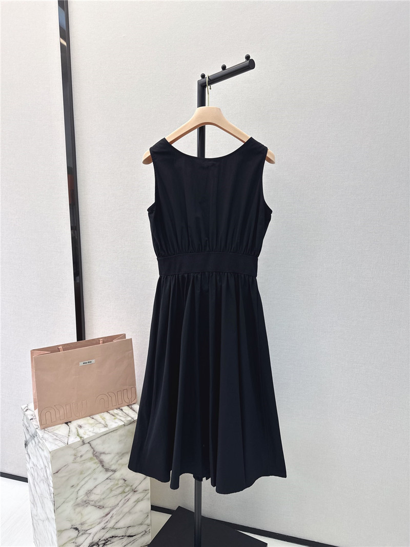 M1um1u zipper waist vest dress replica clothes