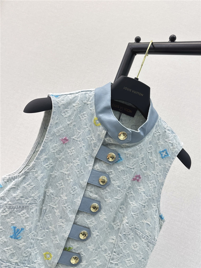 l0vis Vvtt0n lv denim vest dress replica clothes