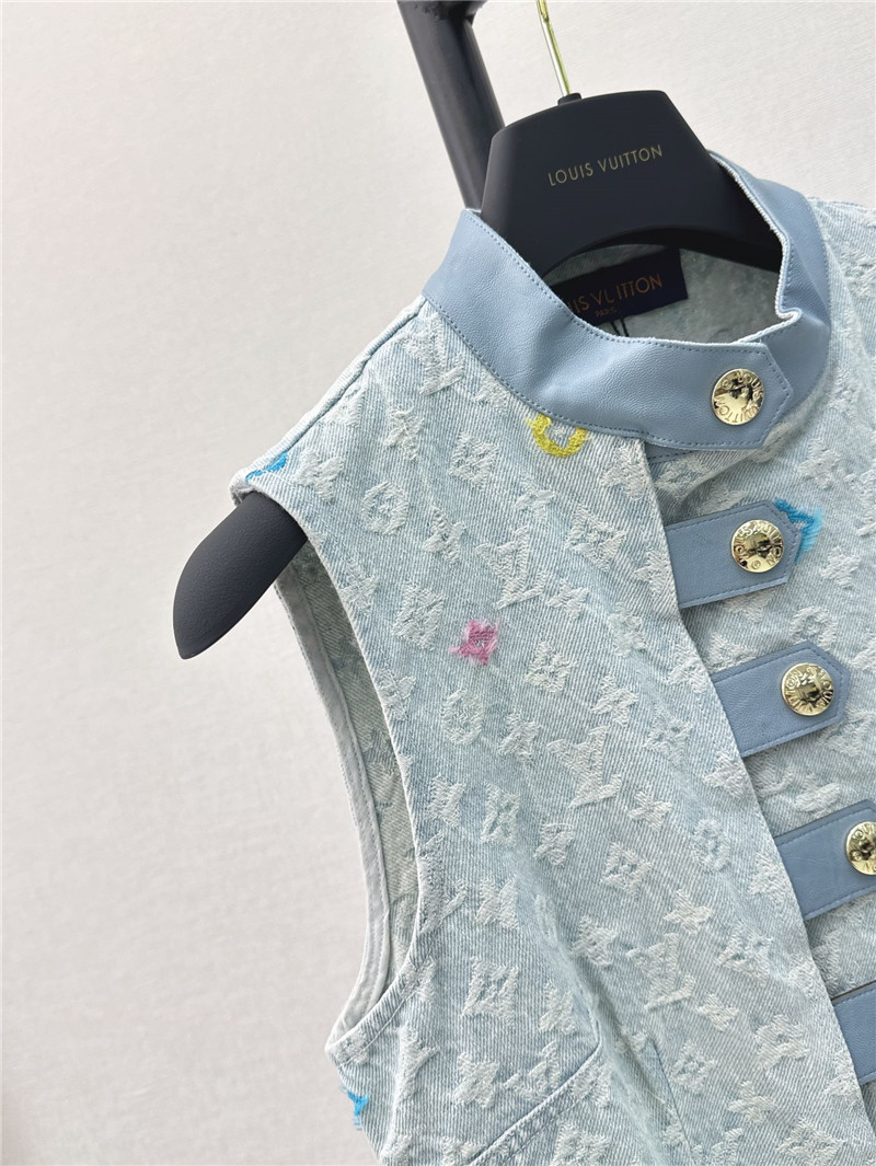 l0vis Vvtt0n lv denim vest dress replica clothes