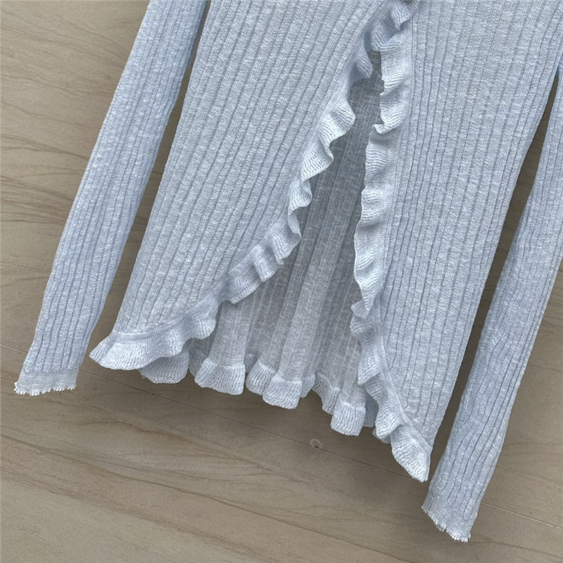Ch**el knitted cardigan + vest set replica clothes