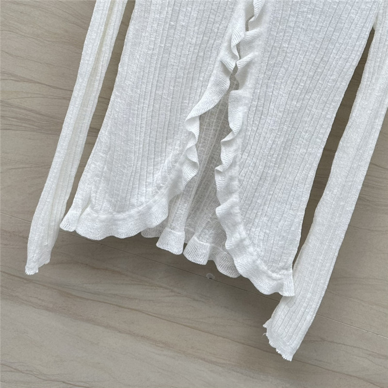 Ch**el knitted cardigan + vest set replica clothes