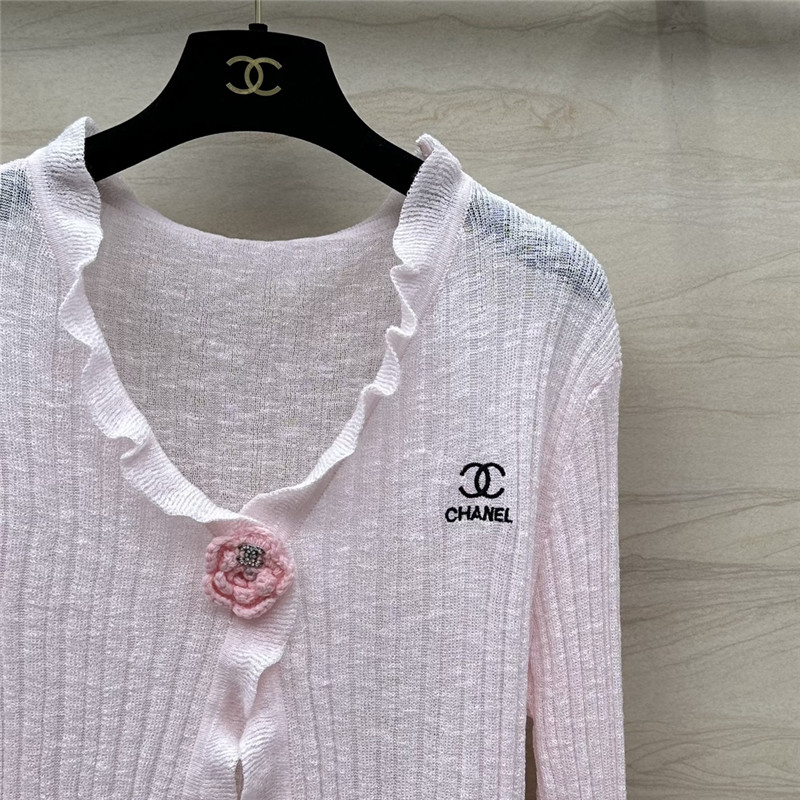 Ch**el knitted cardigan + vest set replica clothes