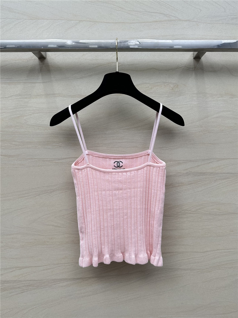 Ch**el knitted cardigan + vest set replica clothes