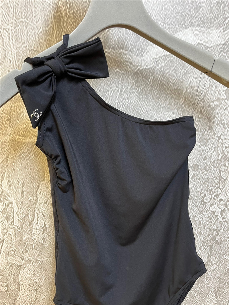 Ch**el one-shoulder swimsuit replica designer clothes