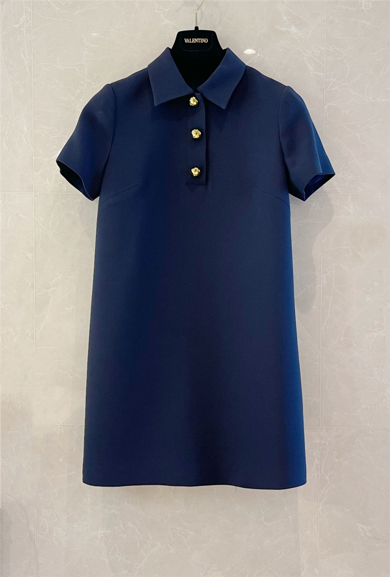 Va1e*ntin0 custom-woven silk wool dress replica clothes