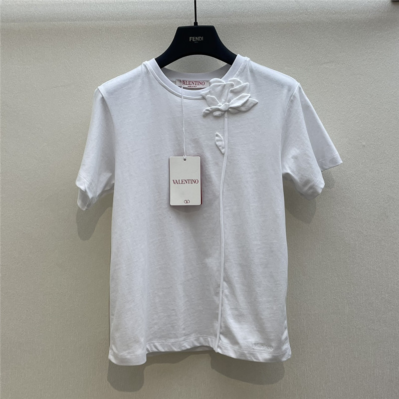 Va1e*ntin0 cotton t-shirt replica designer clothes