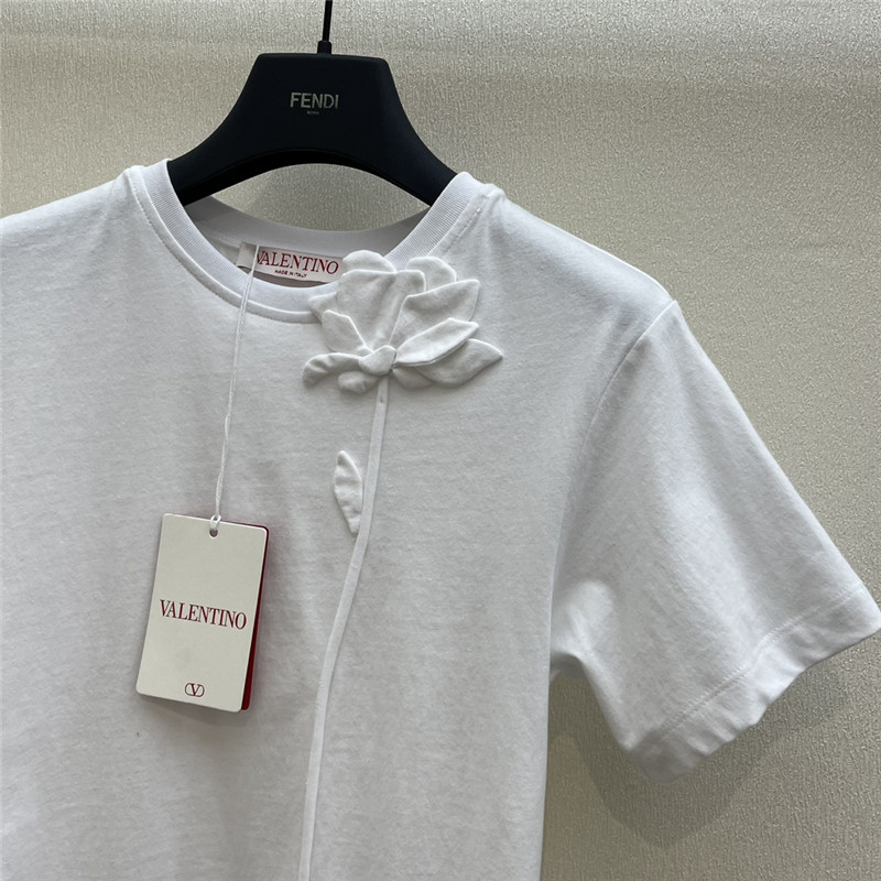 Va1e*ntin0 cotton t-shirt replica designer clothes